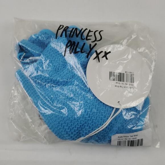 Princess Polly Women's Blue Ruby Bikini Top Size 6 - Picture 8 of 11